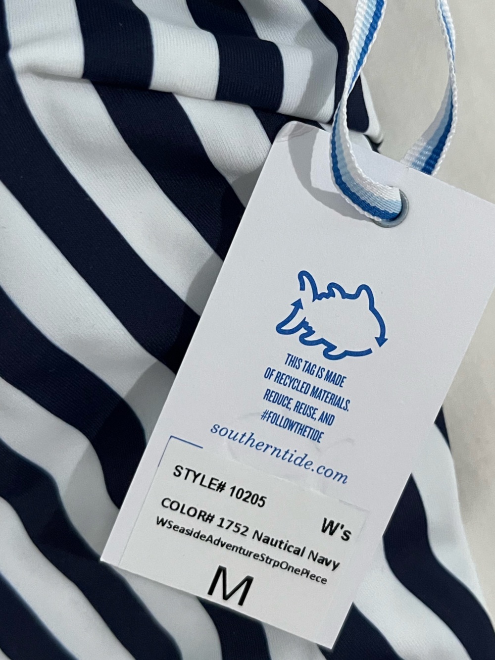 Southern Tide Striped One Piece Bathing Suit - Picture 6 of 6